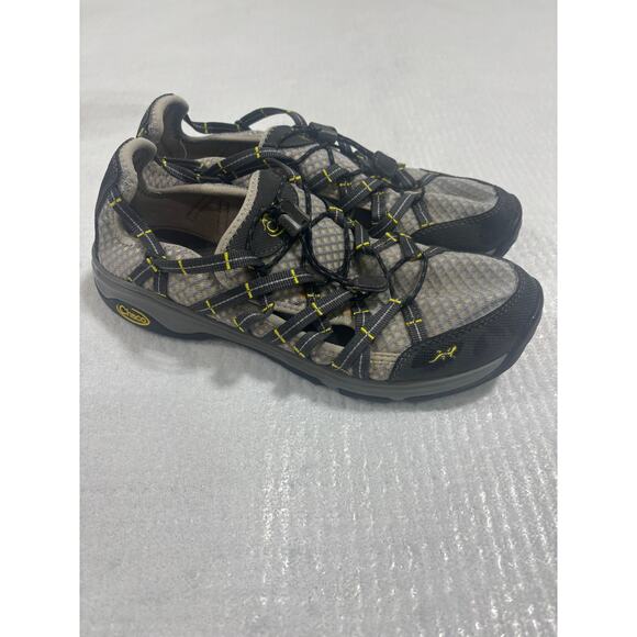 Chaco OutCross Evo 1 Women’s Water Hiking Shoes Gray Yellow Size 8.5 Quick Lace - Picture 5 of 8